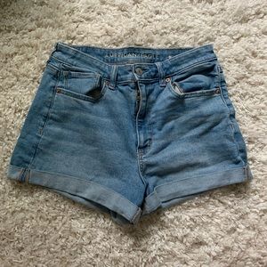 AE Next Level Curvy High-Waisted Denim Short